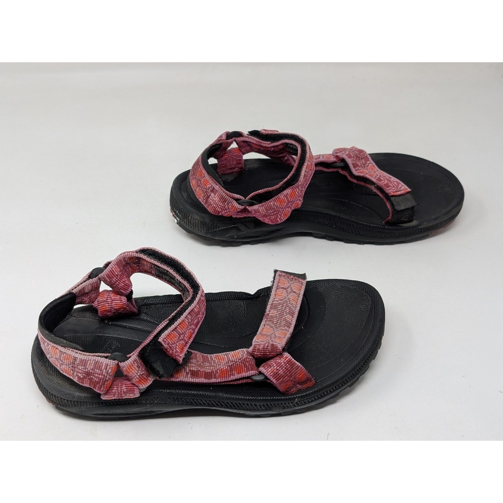 Teva Kids Hurricane Sandals Girls Size 3 6294 Pink‎ Black